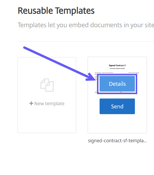 Reusable templates