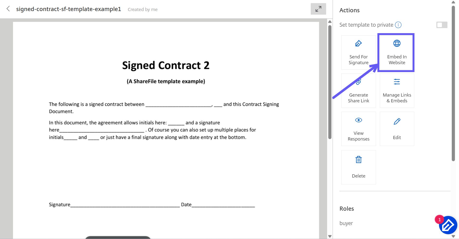 Reusable templates