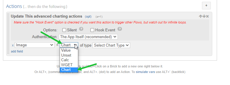 Advanced Charting Actions 1