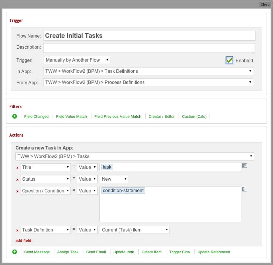 Initial Tasks