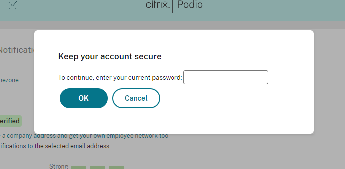 Secure account