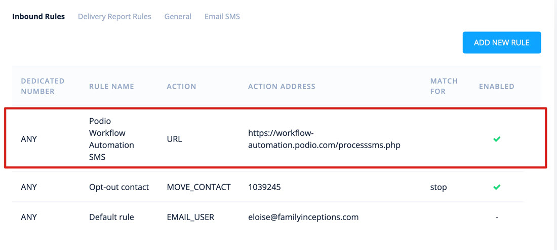 ClickSend Integration 1