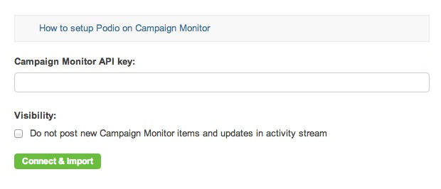 Campaign Monitor API Key