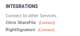 Connect RightSignature