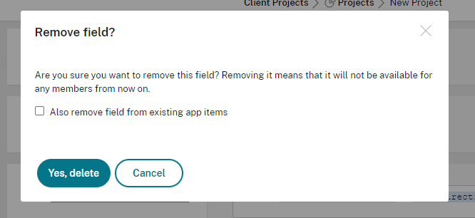 Remove Field