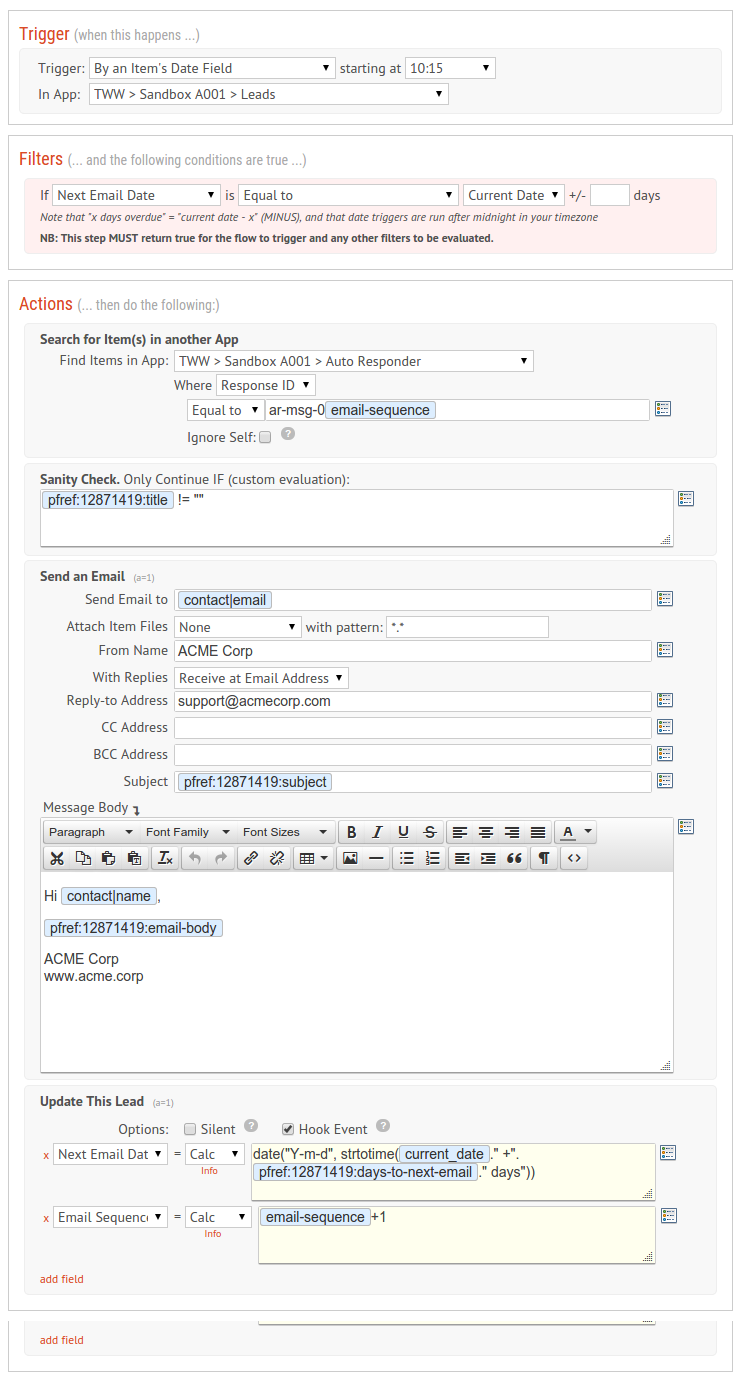 Email Sequence