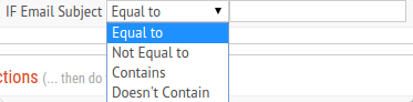 Filter Email Subject match 1