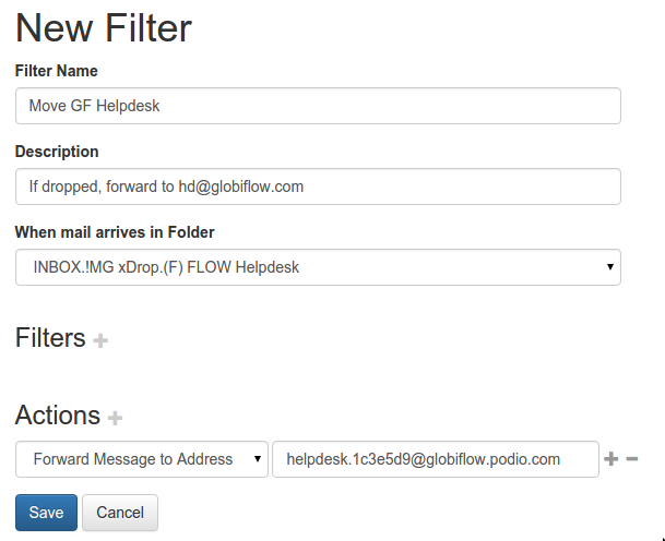 Forwarding Individual Email