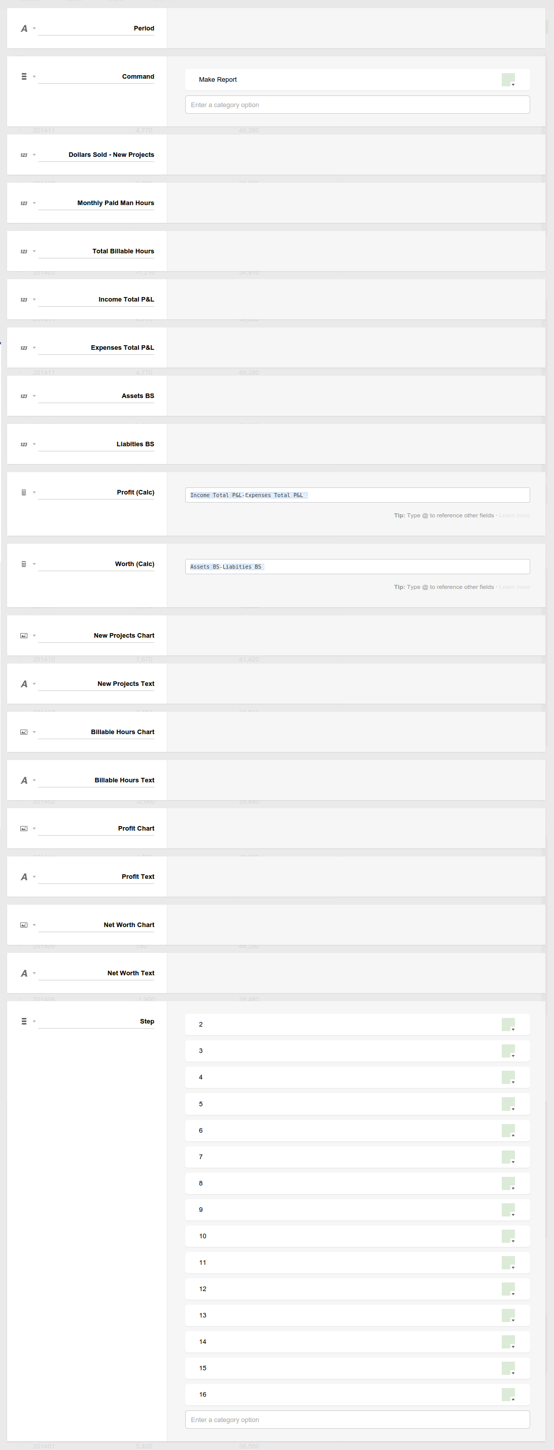 Monthly Reports App Setup