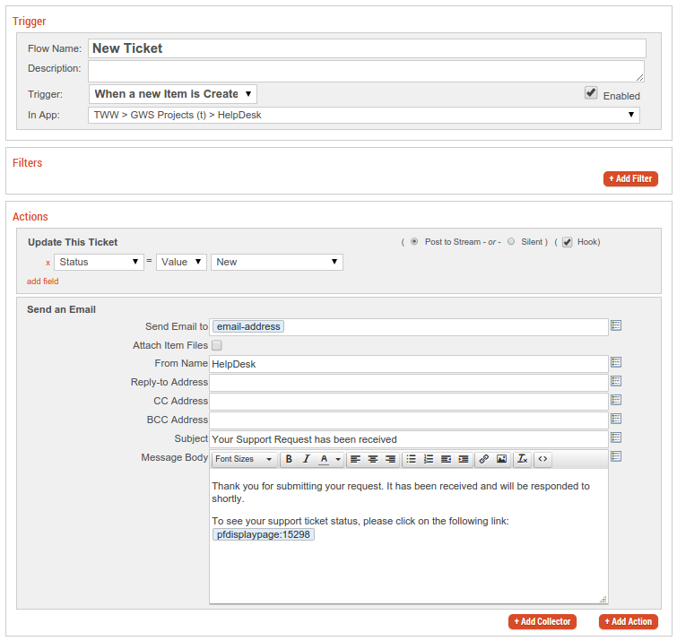 New Ticket Flows