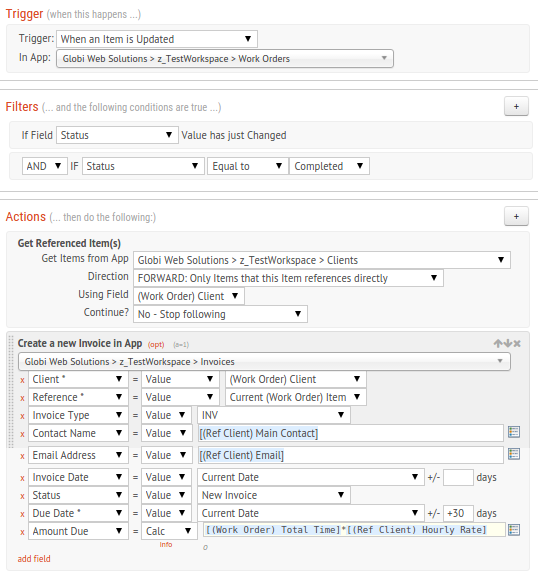 PDF Invoice Flow