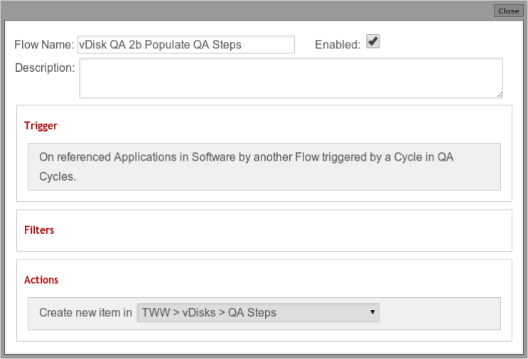 Populate QA Step
