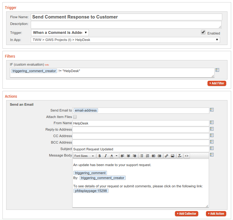 Respond to Customers