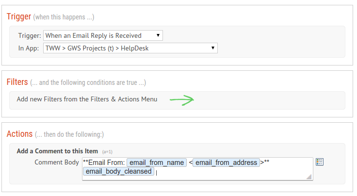 Responses via Email