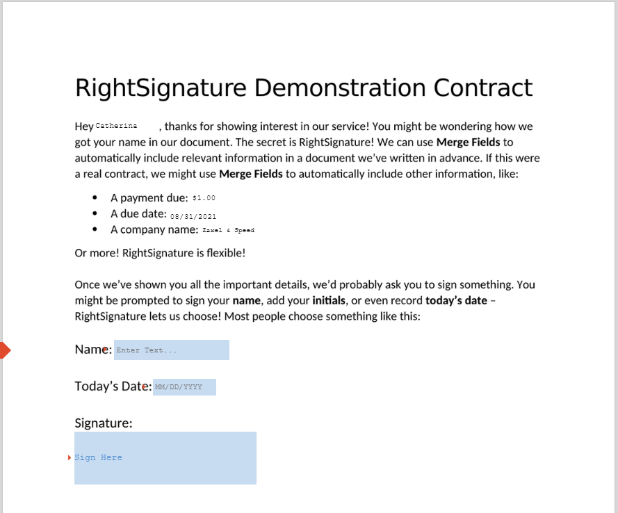 Send RightSignature Template 4