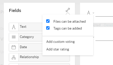 Attaching Fields Tags