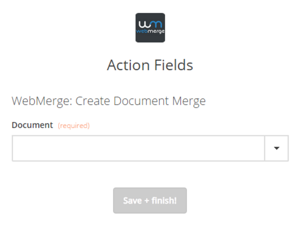 Webmerge Fileds