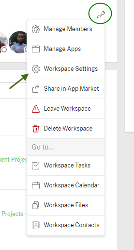 Workspace/App Selector 3