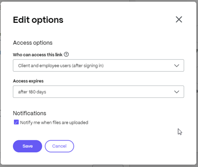 Request files