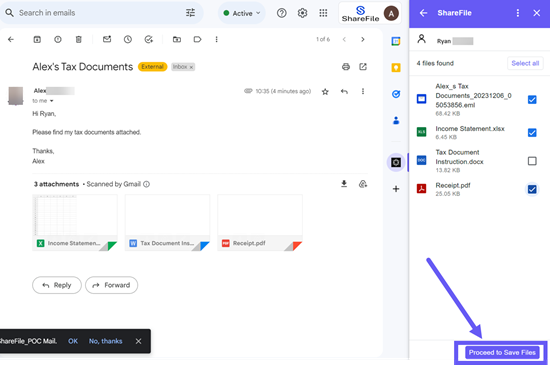 Gmail with ShareFile