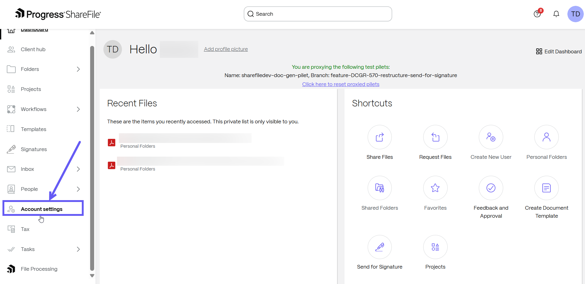eIDAS admin setup