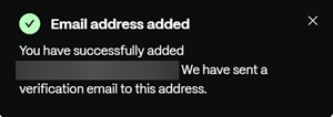Add email confirmation