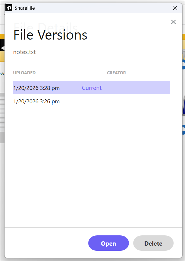File versioning