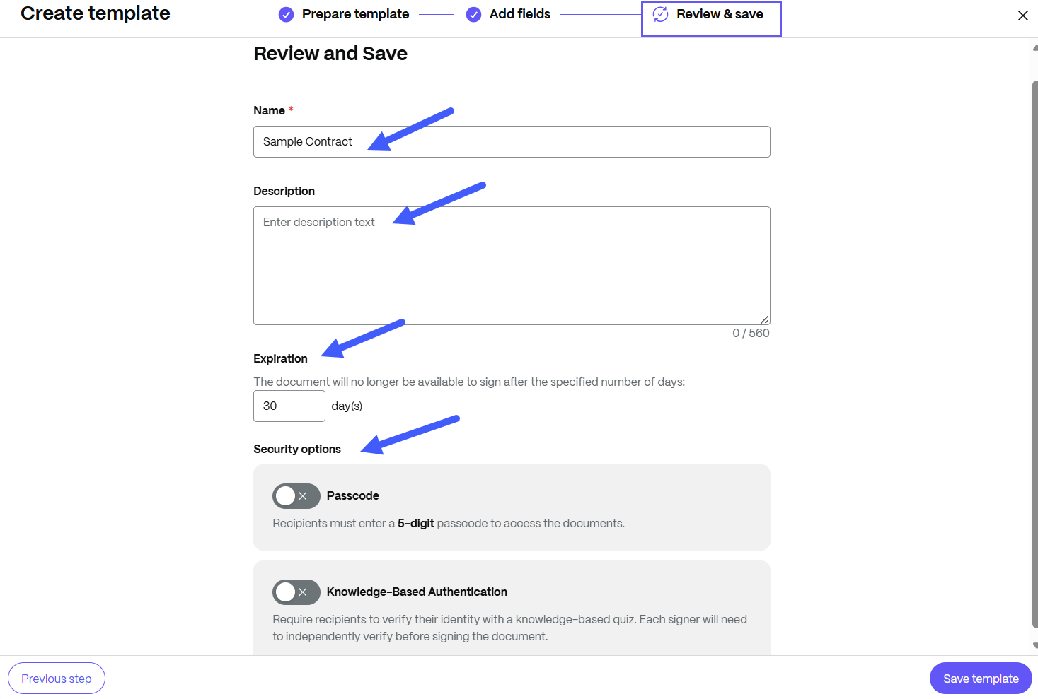 Standalone Document Template