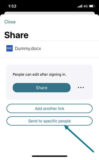 Send to specific