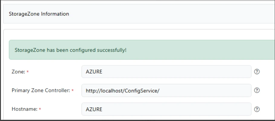 Azure configuration step 10