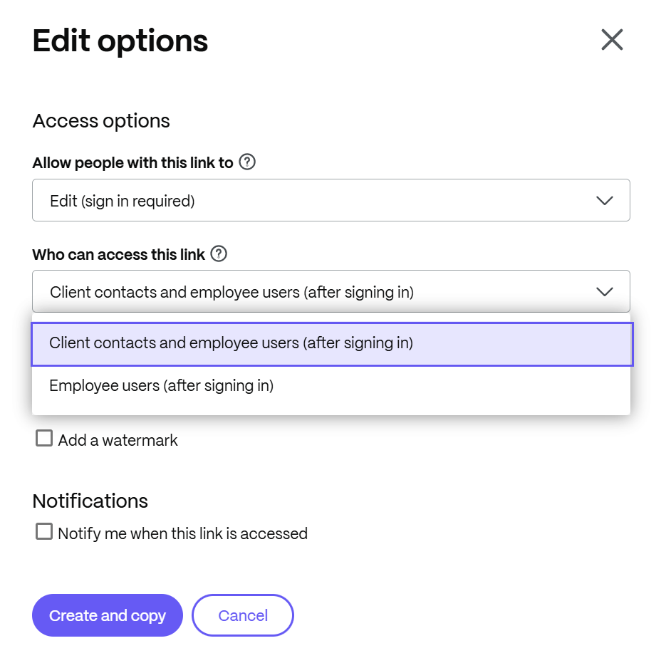 Get a link editable