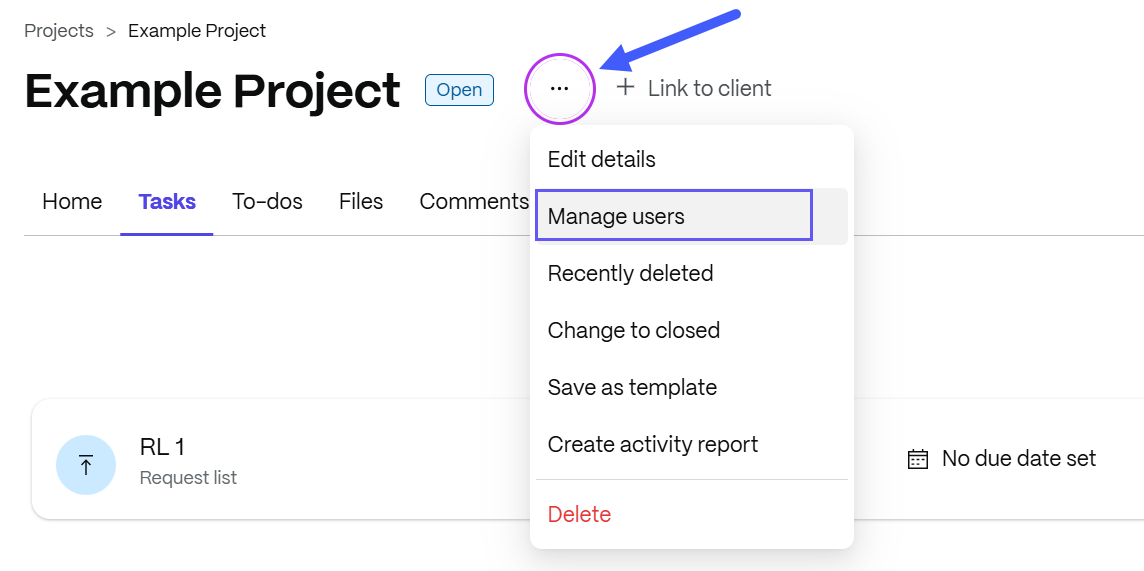 Manage users