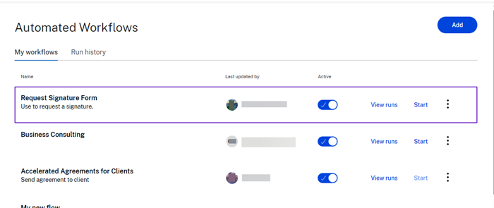 Automated workflow trigger 7