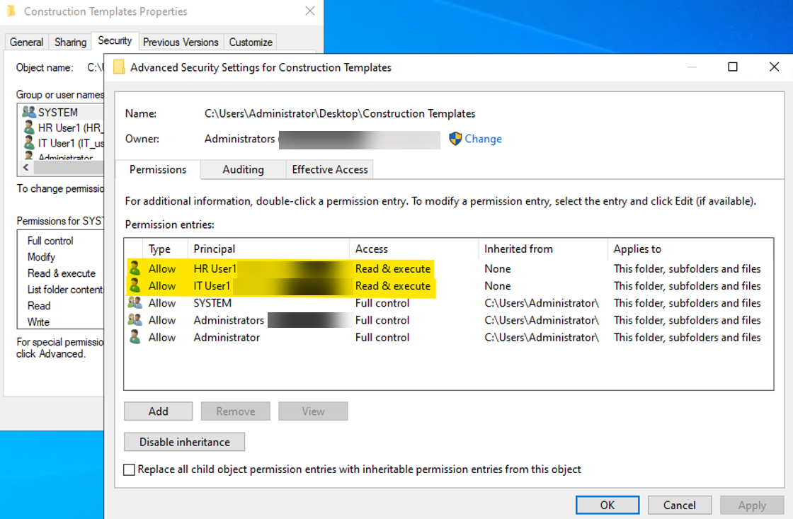 Active Directory credentials