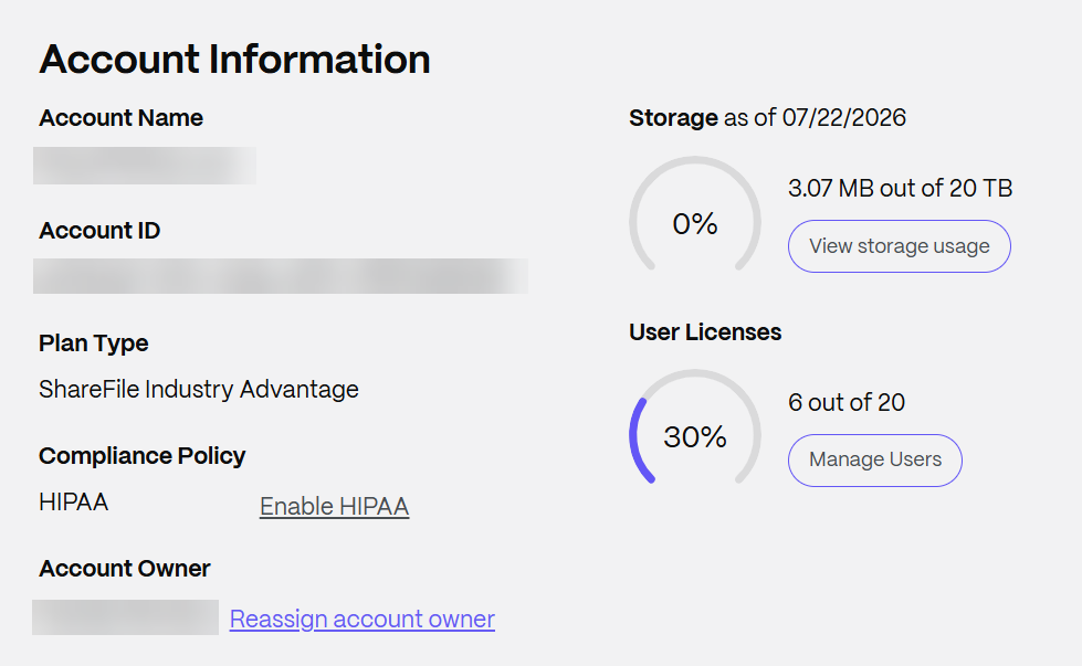 Account Info