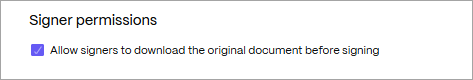 Signer permissions