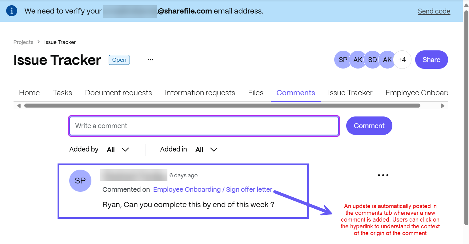 comment capability