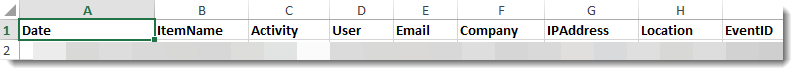 Report storage summary columns