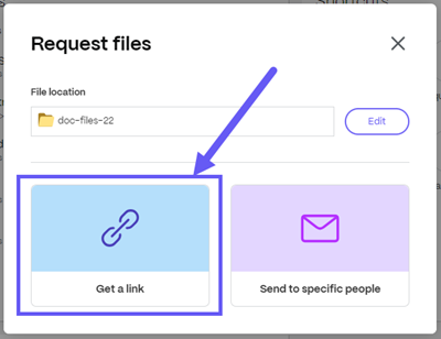 Request files