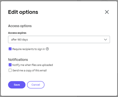 Request files