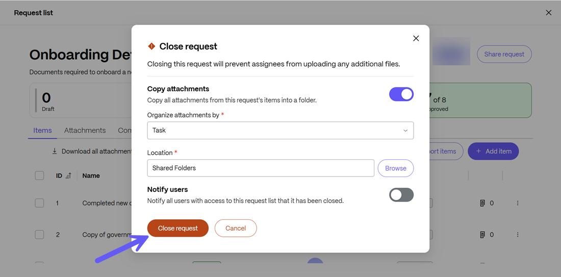 Copy on CLose 7
