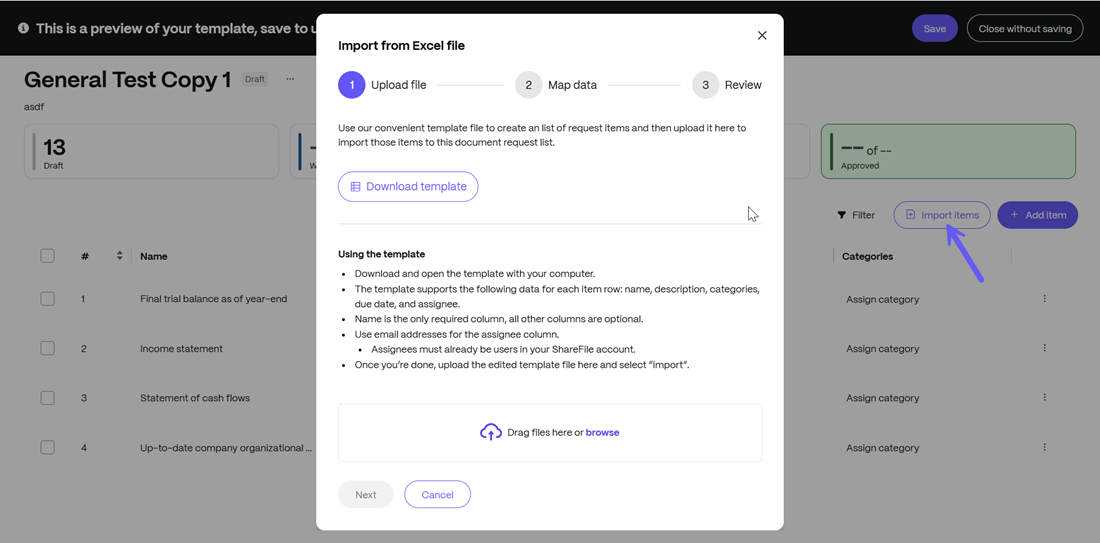 Request List Templates 11