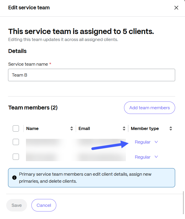 Service teams 16