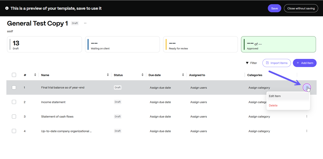 Request List Templates 12
