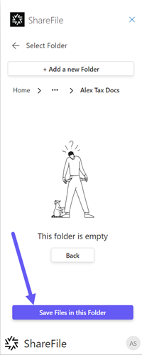 Outlook ribbon with ShareFile