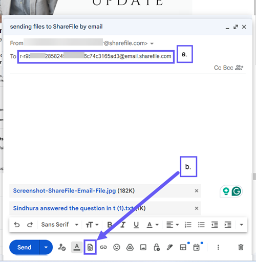Request files