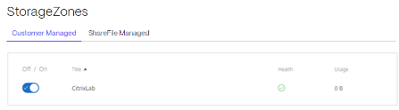ShareFile storage zones Health