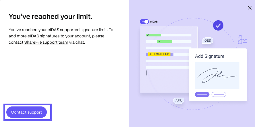 Admin limits
