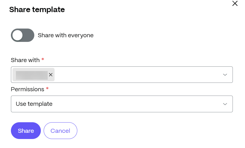 Manage Template Access 3