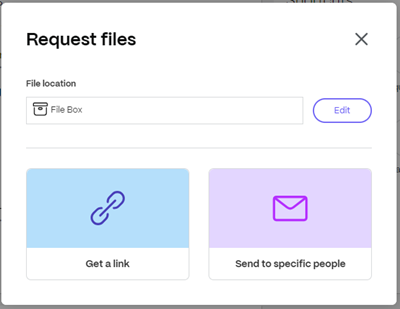 Request files